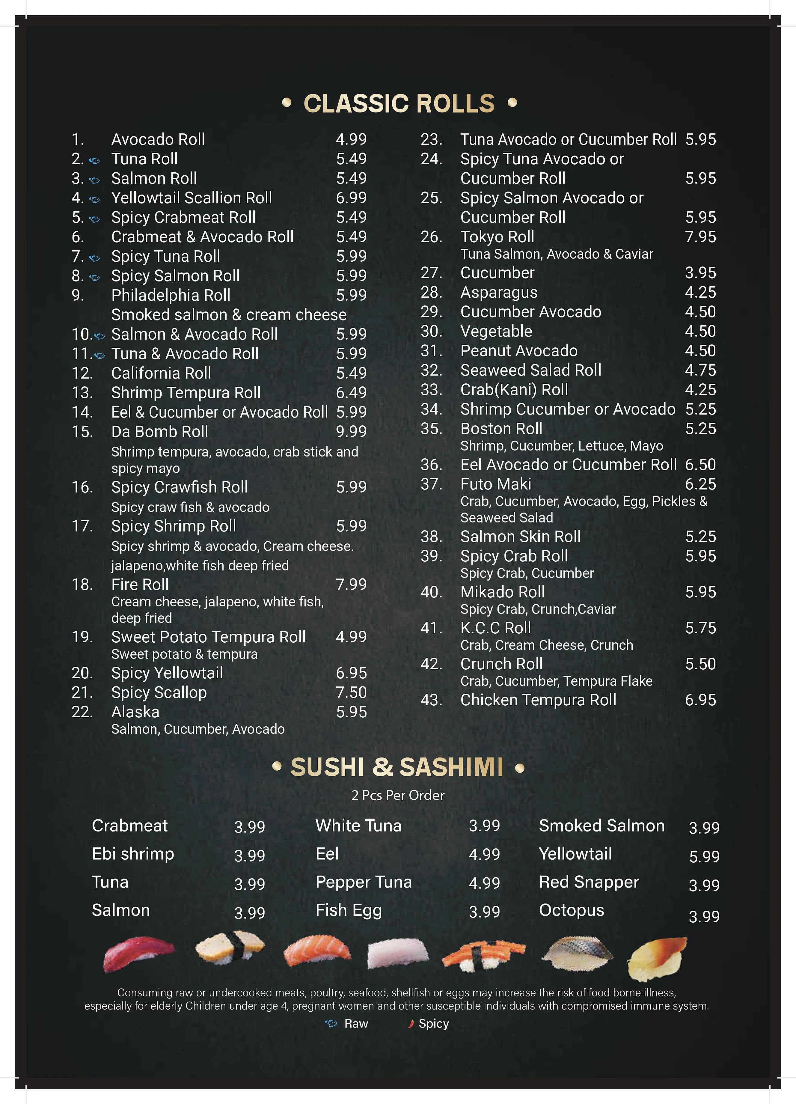Yummy Bowl Dunmore menu page 5
