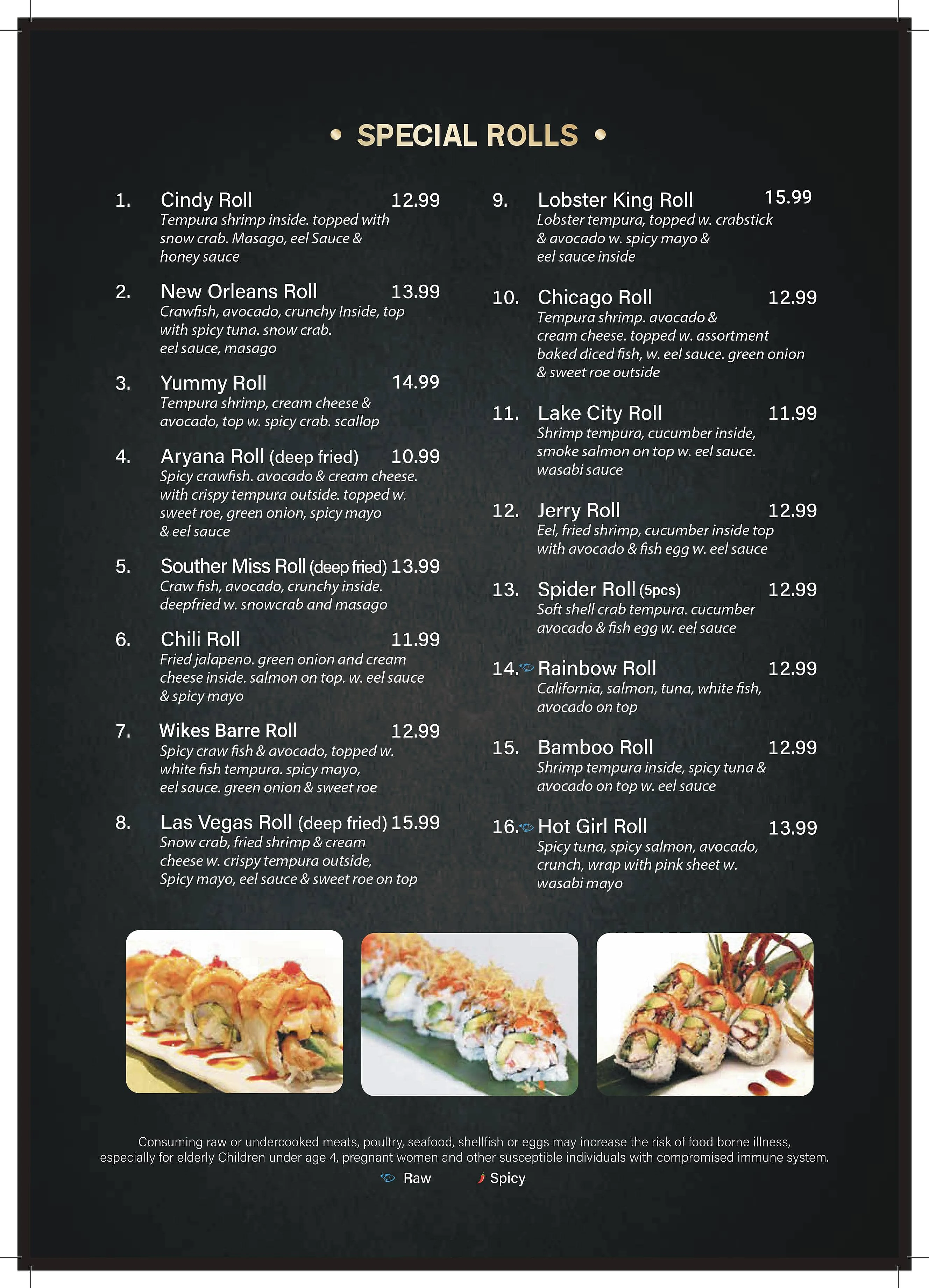 Yummy Bowl Dunmore menu page 6