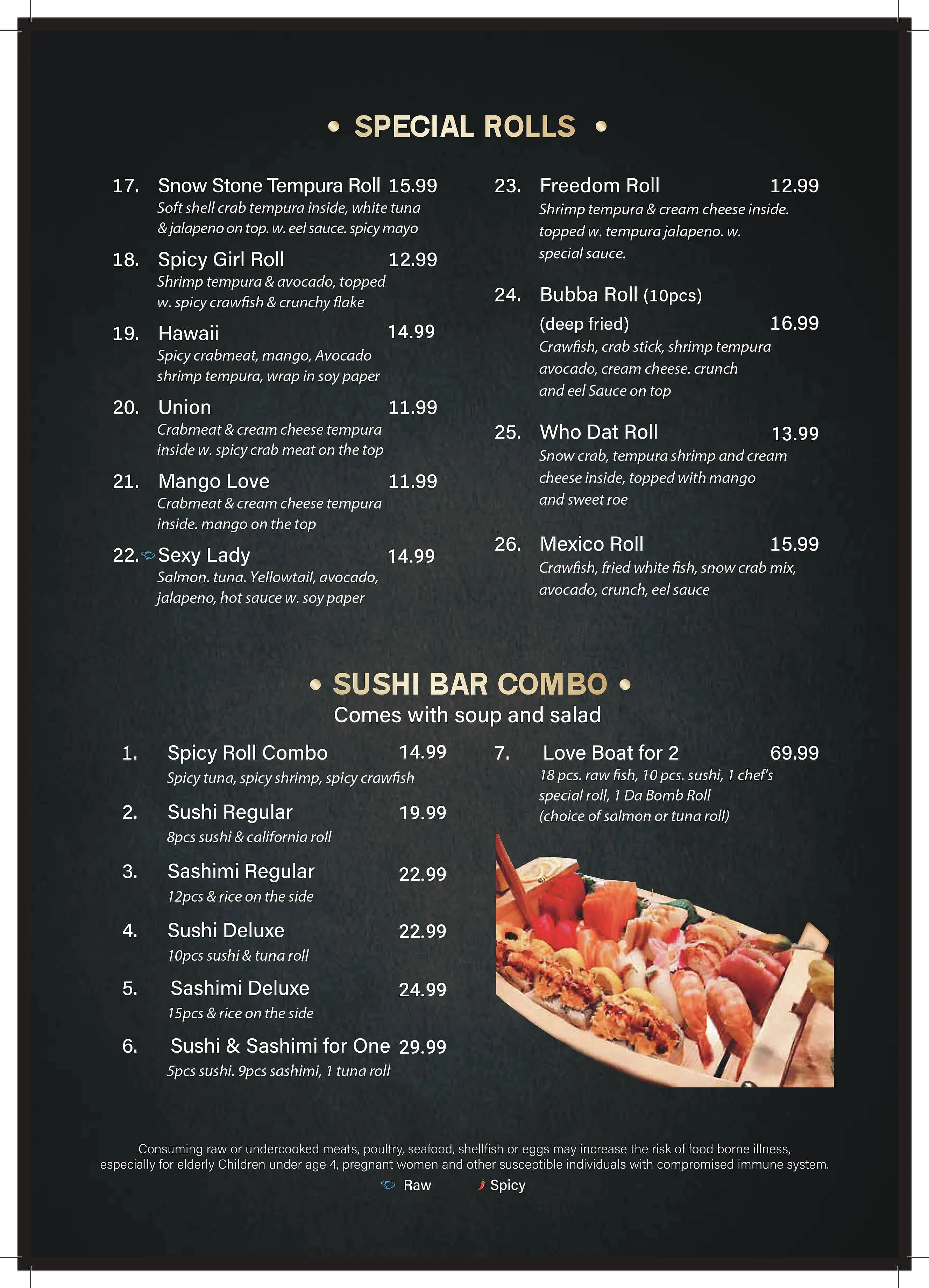 Yummy Bowl Dunmore menu page 7