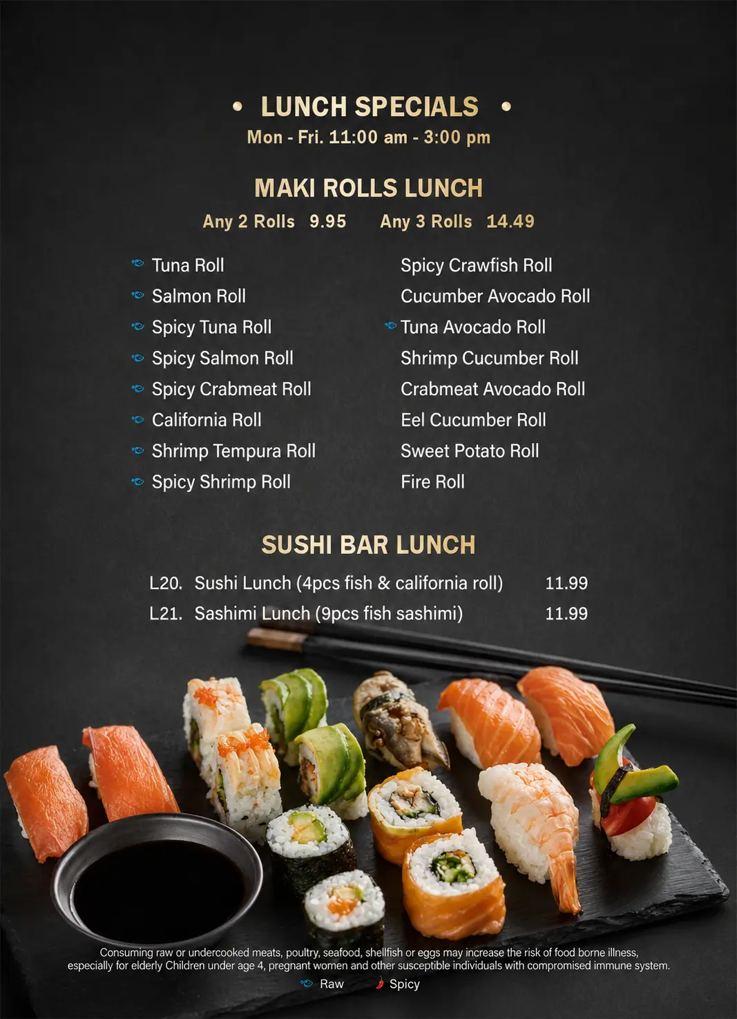 Yummy Bowl Whitehall menu page 2