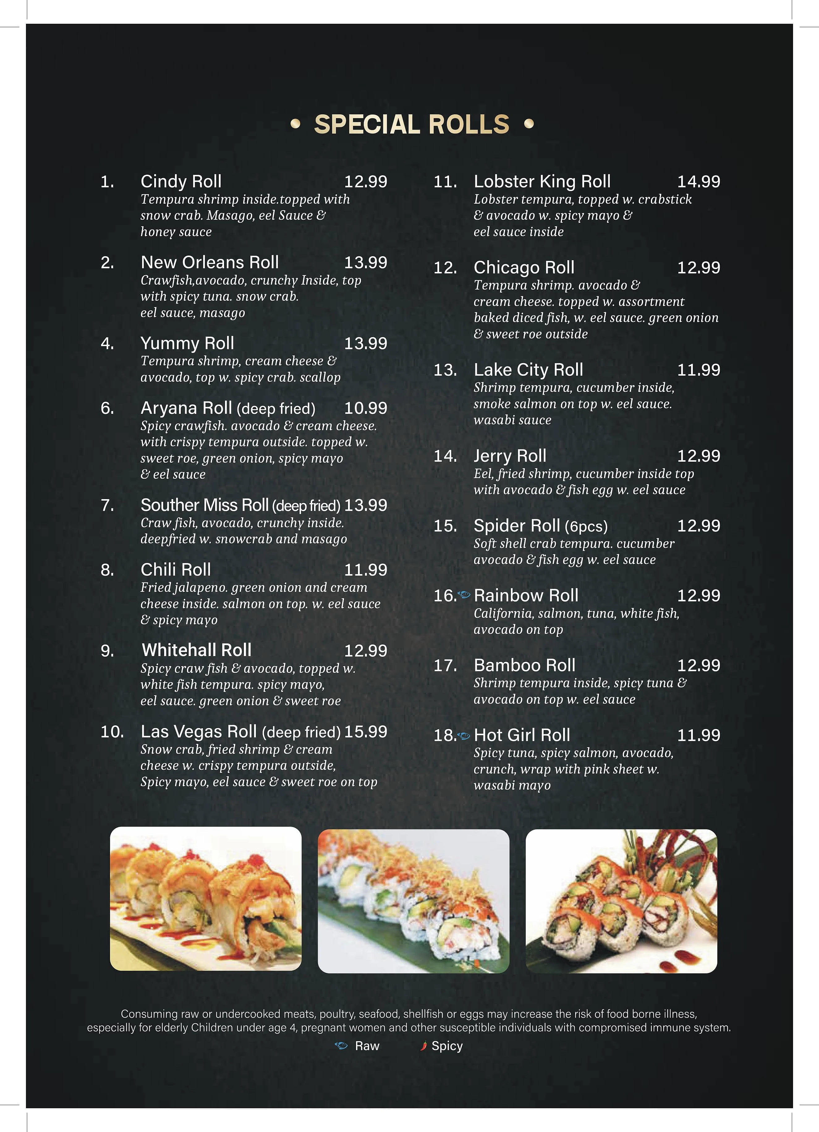 Yummy Bowl Whitehall menu page 5